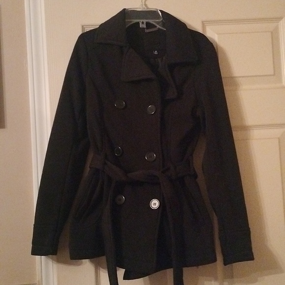 J 2 Jackets & Blazers - Women's black, light weight pea coat